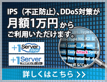 IPA（不正防止）、DDoS対策が 月額1万円から ご利用いただけます